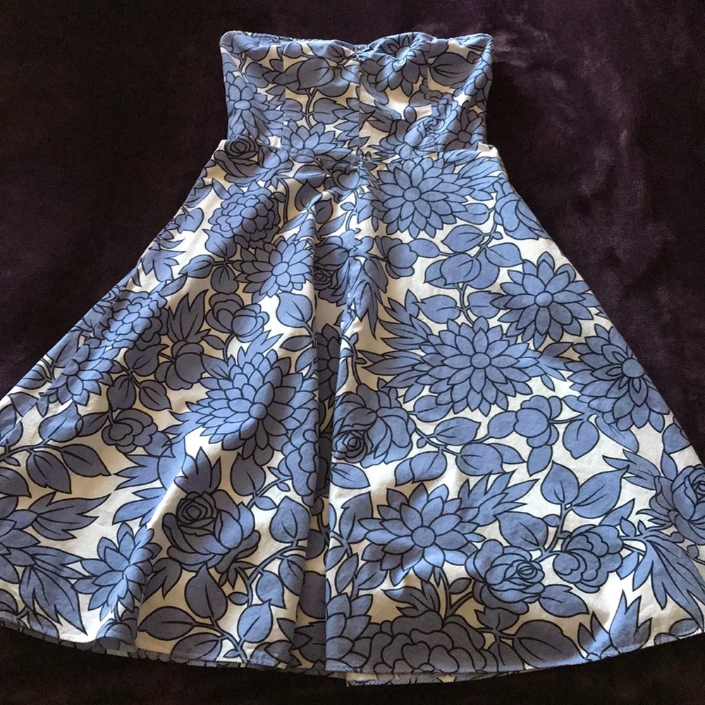 Guess Strapless Floral Dress Size 3